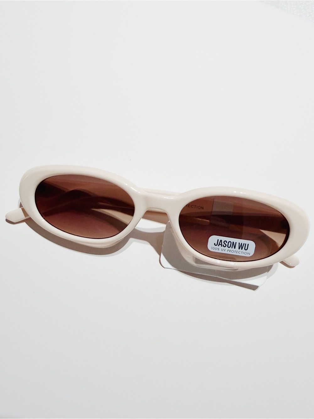 Jason Wu Cream Frame Sunglasses with Brown Lenses
